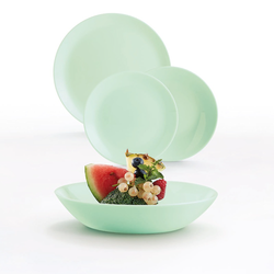 Luminarc Jedálenská súprava Diwali Paradise Green 18 ks