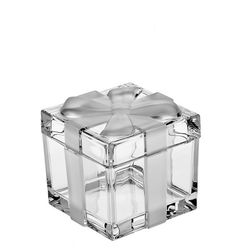 Crystal Bohemia Sklenená dóza maslo 115 mm