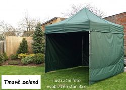 Záhradný párty stan PROFI STEEL 3 x 6 - tmavozelená