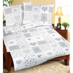 Bellatex Bavlnené obliečky Srdce patchwork