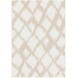 Libar koberec 160x235 cm krémová / biela