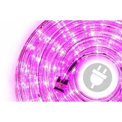 LED svetelný kábel - 240 diód, 10 m, ružový