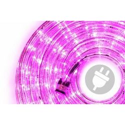 LED svetelný kábel - 240 diód, 10 m, ružový