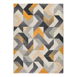 Oranžovo-sivý koberec Universal Gladys Abstract, 80 x 150 cm