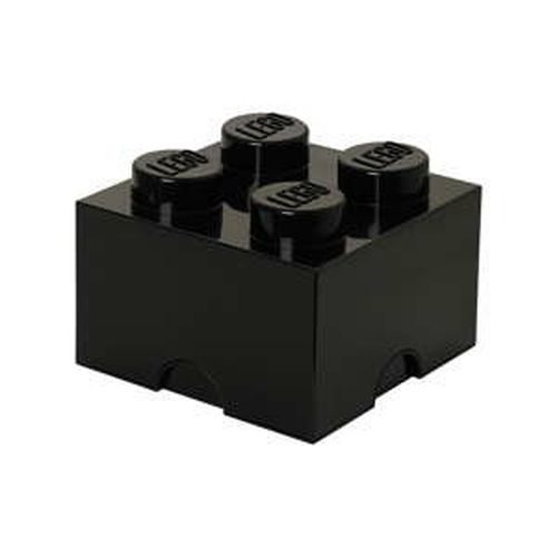 Čierny úložný box štvorec LEGO®