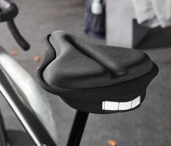 Poťah na sedadlo bicykla s pamäťovou penou, čierny