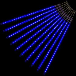 Vianočné osvetlenie - padajúci sneh, 480 LED, modré