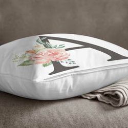 Obliečka na vankúš Minimalist Cushion Covers Floral Alphabet A, 45 x 45 cm