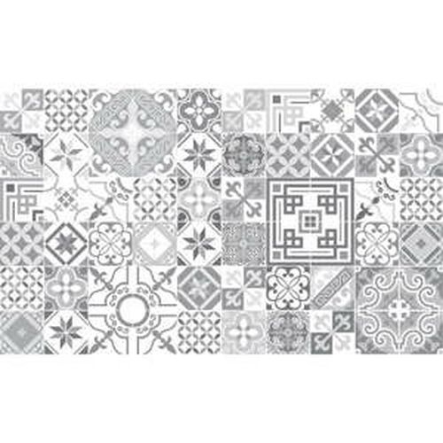 Súprava 60 nástenných samolepiek Ambiance Vintage Design Shade of Gray, 10 × 10 cm