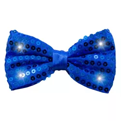 LED MOTÝLIK metalický modrý s flitrami