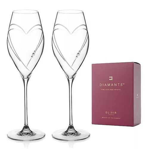 Diamante Swarovski prosecco Hearts 230 ml 2 ks