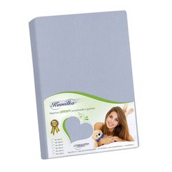 Bellatex Jersey prestieradlo Kamilka svetlosivá, 100 x 200 cm