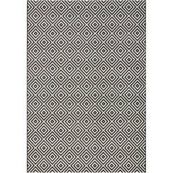 Čierno-biely vonkajší koberec Bougari Karo, 140 × 200 cm
