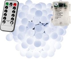 Párty osvetlenie - 10 m, 100 LED diód, studeno biele