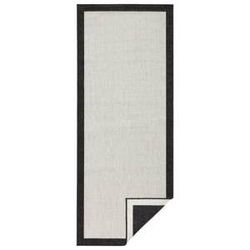 Čierno-krémový vonkajší koberec NORTHRUGS Panama, 80 x 250 cm