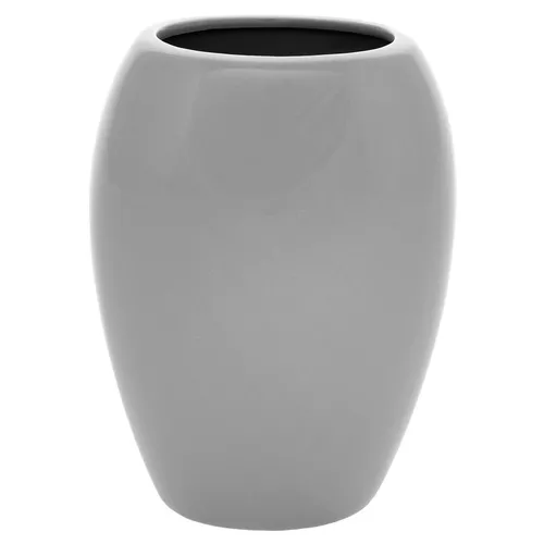 Keramická váza Jar, 14 x 20 x 9 cm, sivá