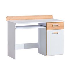 Písací stolík Lorento L10 Farba: Biely briliant / dub nash