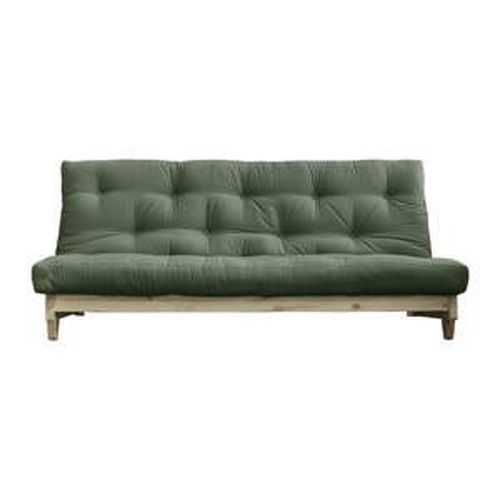 Rozkladacia pohovka so zeleným poťahom Karup Design Fresh Natural/Olive Green