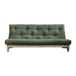 Rozkladacia pohovka so zeleným poťahom Karup Design Fresh Natural/Olive Green