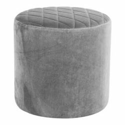 Sivý zamatový puf loomi.design Ejby