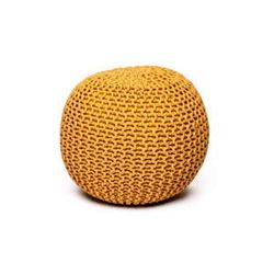 Horčicovožltý puf na sedenie loomi.design