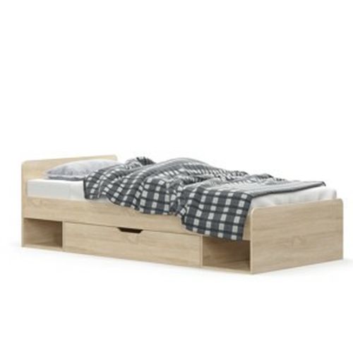 Teyo 1S/90 jednolôžková posteľ s úložným priestorom dub sonoma