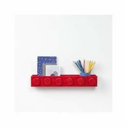Detská červená nástenná polička LEGO® Sleek