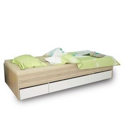 Matiasi 90 jednolôžková posteľ s úložným priestorom dub sonoma / biela