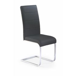 K85 jedálenská stolička čierna / chróm