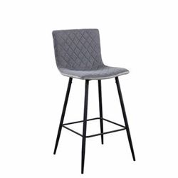 Torana barová stolička svetlosivá / sivá / chróm