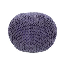 Gobi Typ 2 pletená taburetka fialová