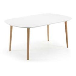 Rozkladací jedálenský stôl z bukového dreva La Forma Oakland, 160 x 100 cm