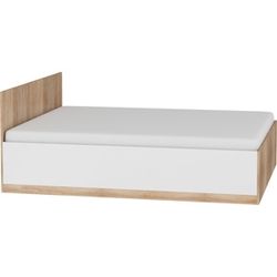 Maximus MXS-18 160 manželská posteľ s roštom sonoma svetlá / biely lesk