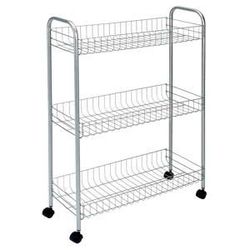 Pojazdný stojan s 3 policami Metaltex Ascona Slim De Luxe, výška 84 cm